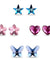 Heart/Star/Flower/Butterfly Stud Earrings