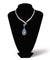 PLATO H MOSELLE NECKLACE, BLUE, MULTI-COLORED, RHODIUM PLATING, Crystals