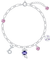 PLATO H Zodiac Bracelet with Birthstone Crystals Constellations Charm