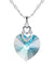 Heart necklace light blue