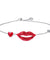 PLATO H Red lips Bracelet for Women Girls 18cm. Clearance Sale