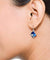 Color Changing Ocean Blue Cubic Crystal Earrings For Mother