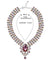 BARON NECKLACE, RED, MULTI-COLORED, RHODIUM PLATING, Crystals