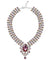 BARON NECKLACE, RED, MULTI-COLORED, RHODIUM PLATING, Crystals