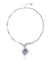 VICTORY NECKLACE, RED, BLUE, MULTI-COLORED, RHODIUM PLATING, Crystals