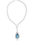MIX NECKLACE, MULTI-COLORED, RHODIUM PLATING, Crystals