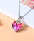 PLATO H 3 Heart Crystals Necklace