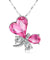 Heart Butterfly Pendant Necklace