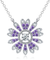 PLATO H Sunflower Necklace for Women Girls Pendant with  Zirconia